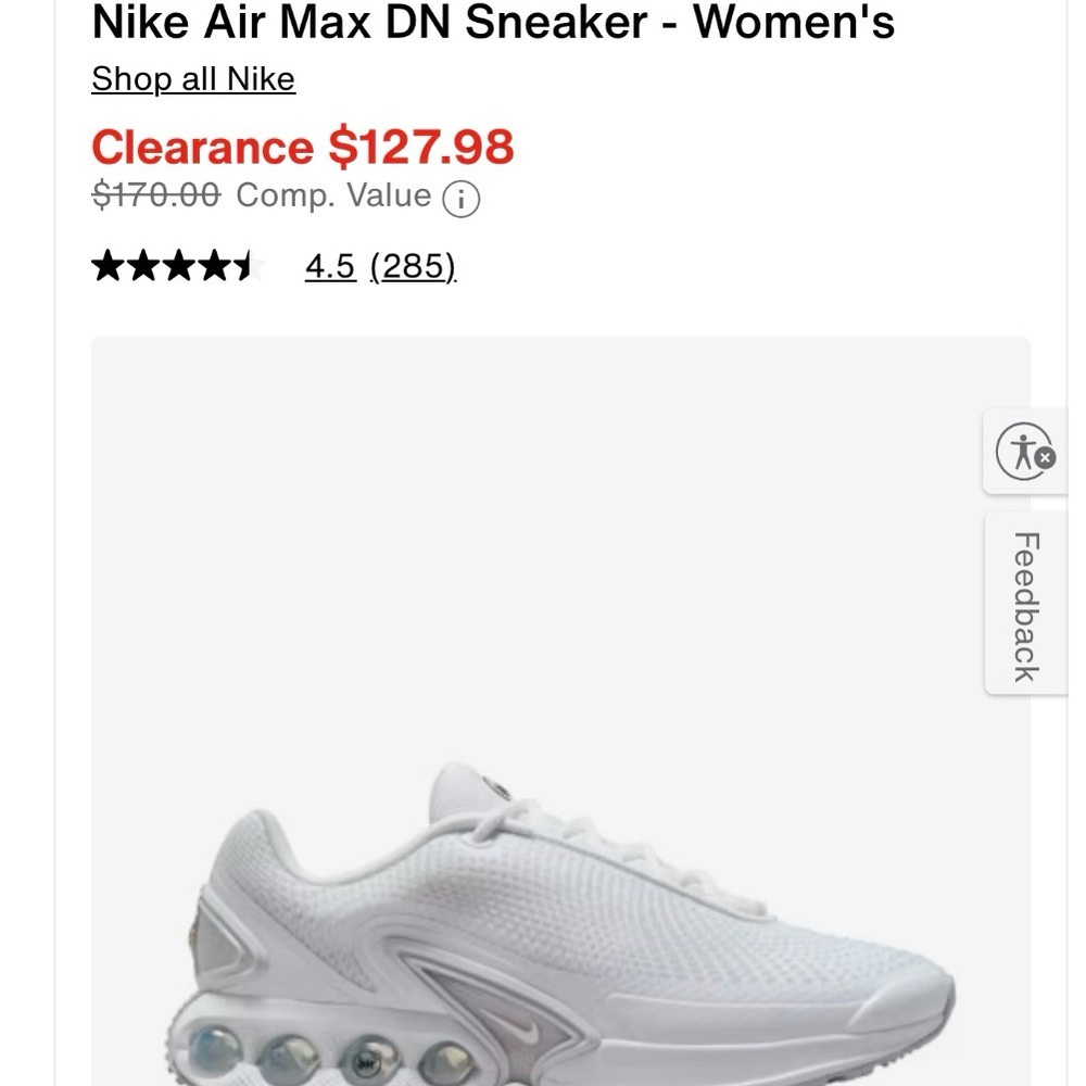 Nike Women's Air Max DN White Sneakers